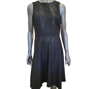 97B. Ralph Lauren Elegant Black Sleeveless Shimmery Dress - Size 8